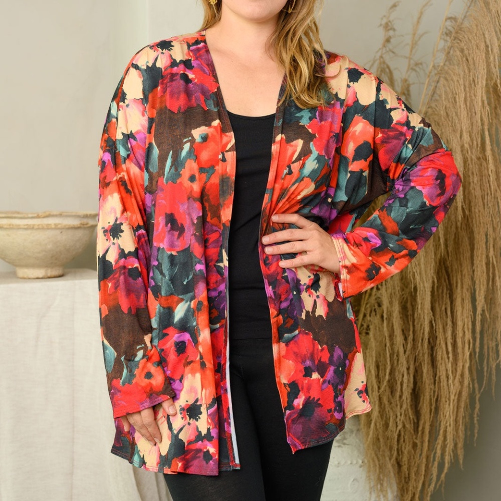 Floral Print Cardigan - Picture 3 of 5